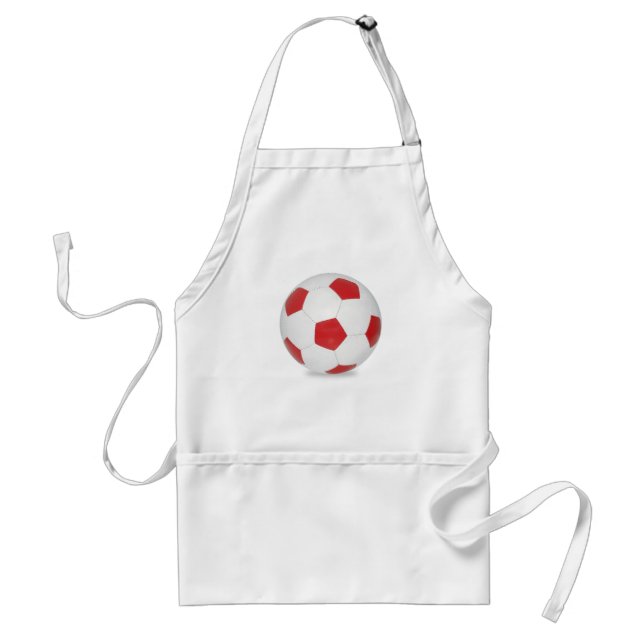 Fußballrot Schürze (Vorne)