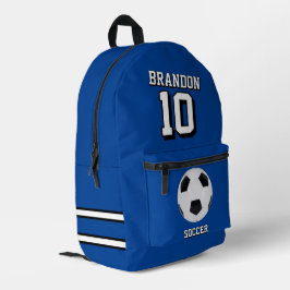 Fußballrucksäcke blau personalisiert Spieler Gol Bedruckter Rucksack