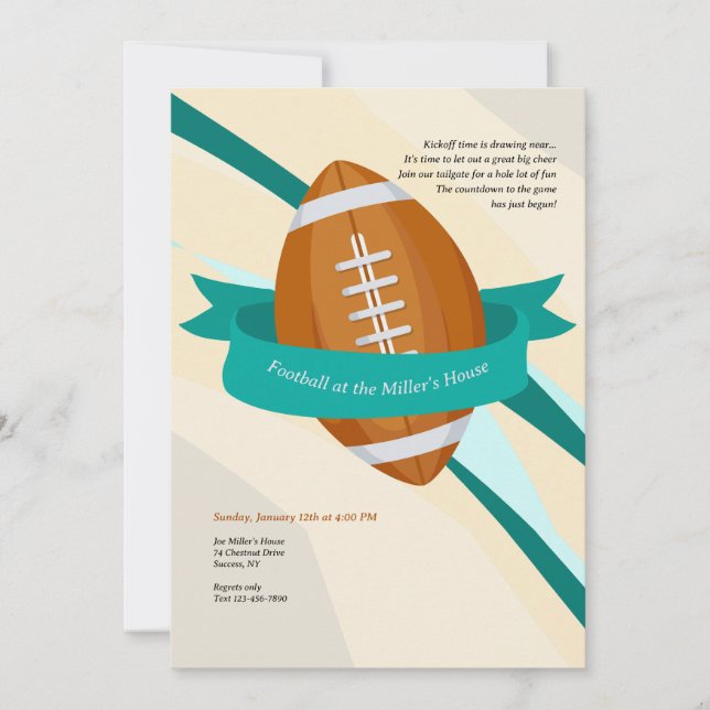 Fußballsaison Einladung (Vorderseite)