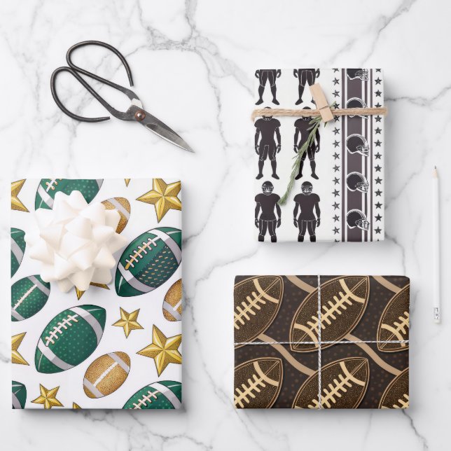 Fußballsaison  geschenkpapier set (Vorderseite)