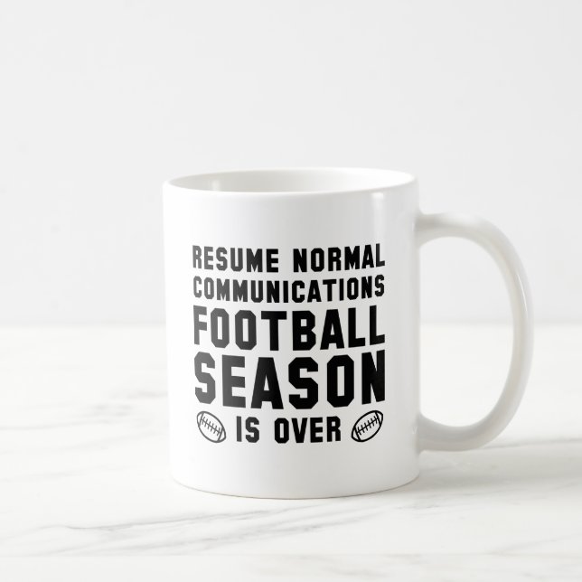 Fußballsaison ist vorbei kaffeetasse (Rechts)