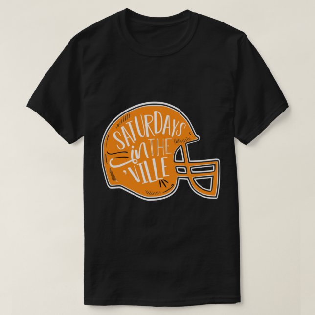 Fußballsamstags in Knoxville Tennessee T-Shirt (Design vorne)