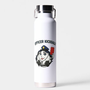 Fußballschiedsrichter als Polizist Trinkflasche