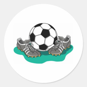 Fußballschuhe Runder Aufkleber