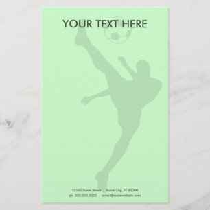 Fußballsilhouette Briefpapier