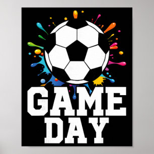 Fußballspiel am Spieltag  Poster