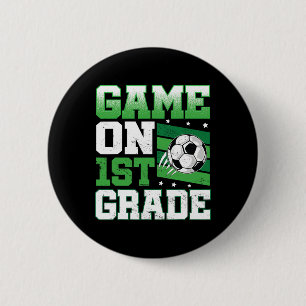 Fußballspiel auf der 1. Klasse Ck zur Schule Süße  Button