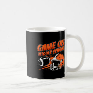 Fußballspiel auf der Mittelschule Zurück zur Schul Kaffeetasse