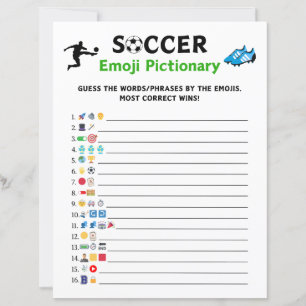 Fußballspiel Emoji Pictionary