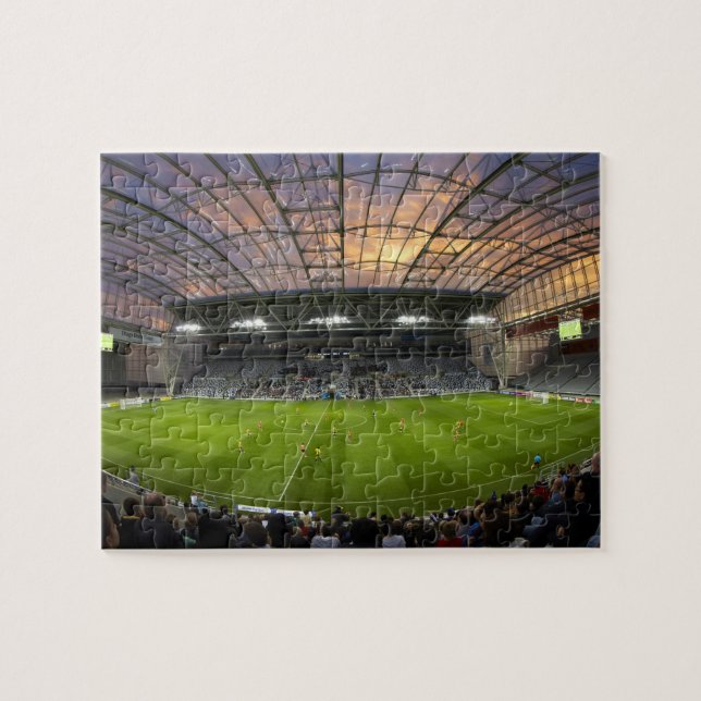 Fußballspiel, Forsyth Barr Stadium, Dunedin (Horizontal)