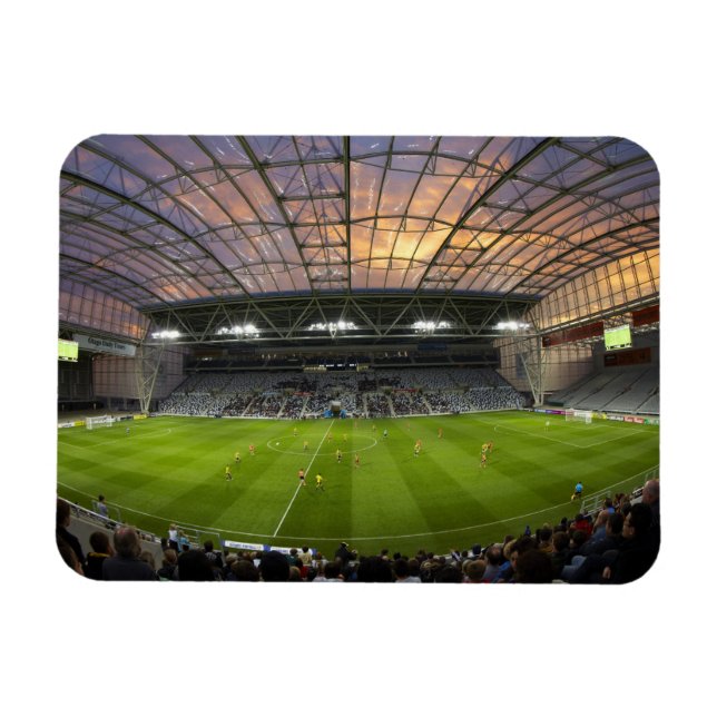 Fußballspiel, Forsyth Barr Stadium, Dunedin Magnet (Horizontal)