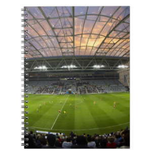 Fußballspiel, Forsyth Barr Stadium, Dunedin Notizblock