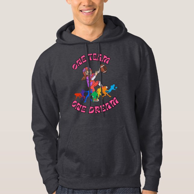 Fußballspiel Hoodie (Vorderseite)