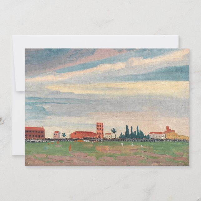 Fußballspiel in Collioure | James Dickson Innes (Vorderseite)