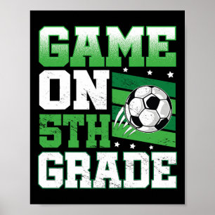 Fußballspiel in der 5. Klasse Zurück zur Schule Sü Poster