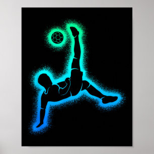 Fußballspiel Kinder Jungen Männer Fußball Poster