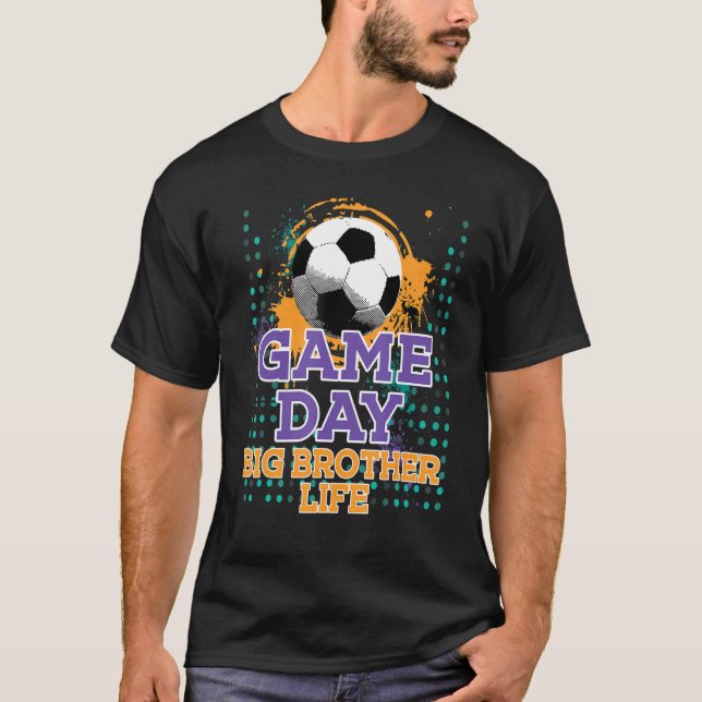 Fußballspiel Tag GROSSER BRUDER T-Shirt (Vorderseite)