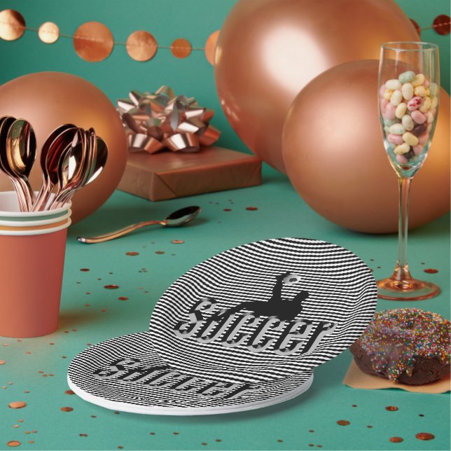 Fußballspiel, Teller auf Papier (Multi)