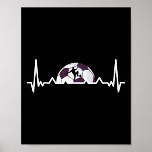 Fußballspiel-Training Sport Fußball Herzschlag Fuß Poster