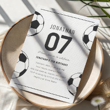 Fußballspiel-Zeit Geburtstag Fußball Junge 7. Gebu