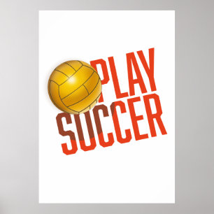 Fußballspielen Poster