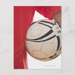 Fußballspieler 5 postkarte