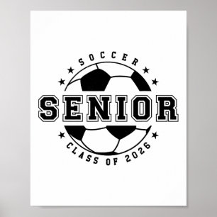 Fußballspieler Abschlussjahrgang 2026 Absolvent Poster