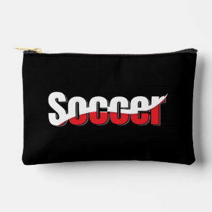 Fußballspieler Abstract Swish - Wortkunst Zubehörtasche
