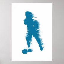 Fußballspieler - Abstrakte Aquarellkunst
