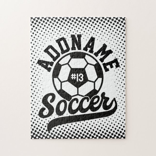 Fußballspieler ADD NAME Football Team Personalisie (Vertikal)