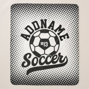 Fußballspieler ADD NAME Football Team Personalisie Sherpadecke