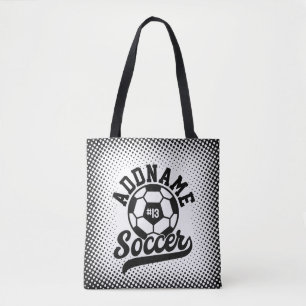 Fußballspieler ADD NAME Football Team Personalisie Tasche