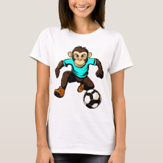 Fußballspieler Affe T-Shirt