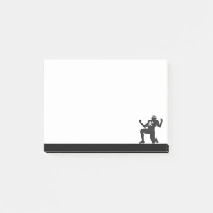 Fußballspieler Athlet Sport Silhouette Post-it Klebezettel