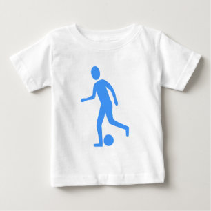 Fußballspieler - Babyblau Baby T-shirt