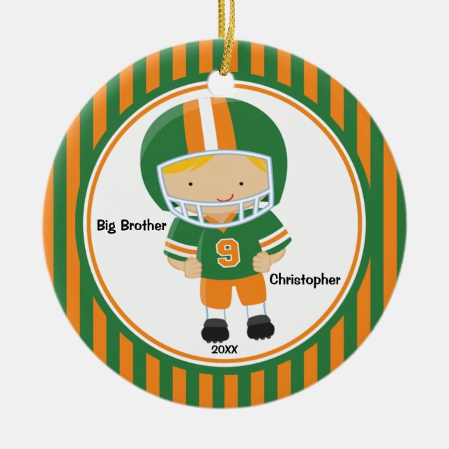 Fußballspieler Big Brother Weihnachtsschmuck (Vorne)