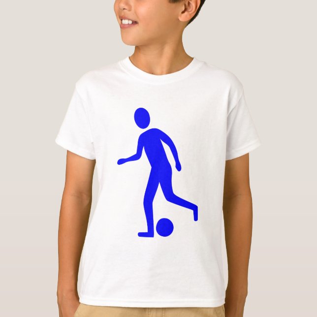 Fußballspieler - Blue T-Shirt (Vorderseite)