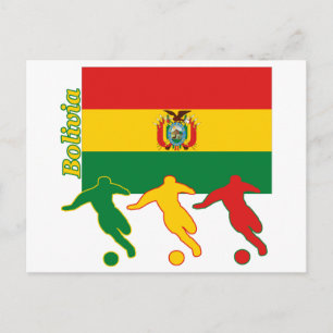 Fußballspieler - Bolivien Postkarte