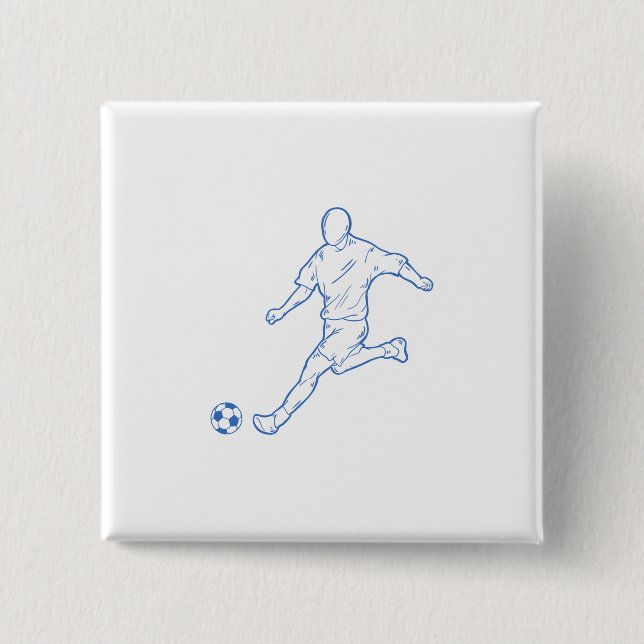 Fußballspieler Button (Vorderseite)