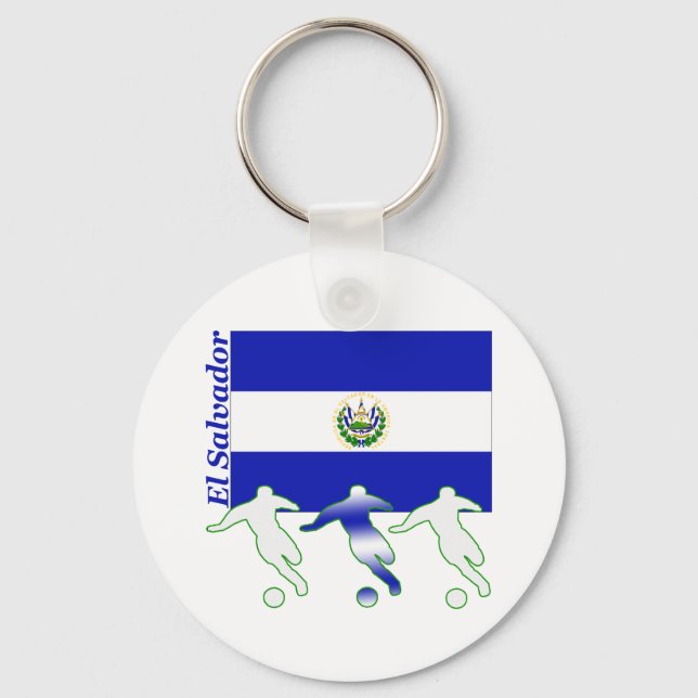 Fußballspieler - El Salvador Schlüsselanhänger (Vorderseite)