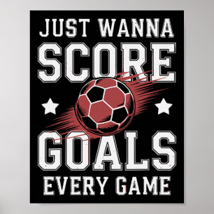 Fußballspieler erzielen mehr Tore Wurzeln für  Poster