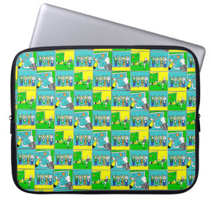 Fußballspieler & Fans Laptopschutzhülle