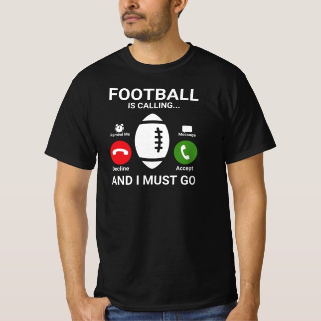 Fußballspieler Funny Sprichwort T-Shirt (Vorderseite)