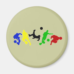Fußballspieler-   Fußball-Sportfan Magnet