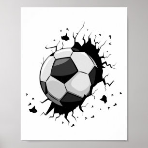 Fußballspieler Fußballmannschaft Grafik Sport Fußb Poster