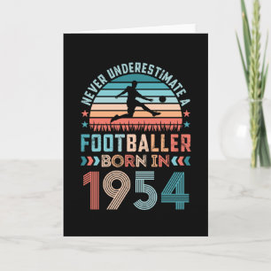 Fußballspieler geboren 1954 Fußball 70. Geburtstag Karte