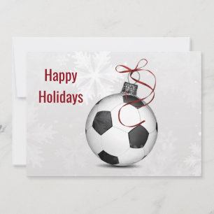 Fußballspieler Holiday Grußkarten Feiertagskarte