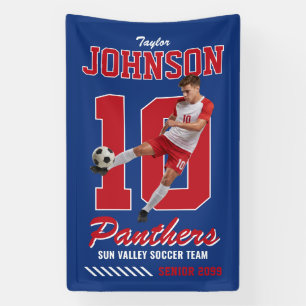 Fußballspieler-individualisiertes Foto-Trikot Numm Banner