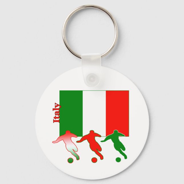 Fußballspieler - Italien Schlüsselanhänger (Vorderseite)