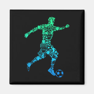 Fußballspieler Jugend Männer Kinder Jungen  Magnet